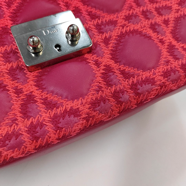 Authenticated pre-owned  Miss Dior Cannage Lambskin Pink - Crossbody Bag at Looply