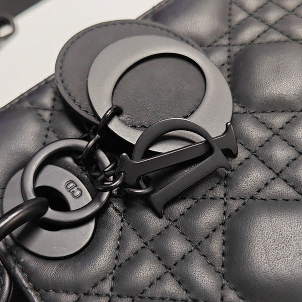 Lady Dior Small Cannage Calfskin Black