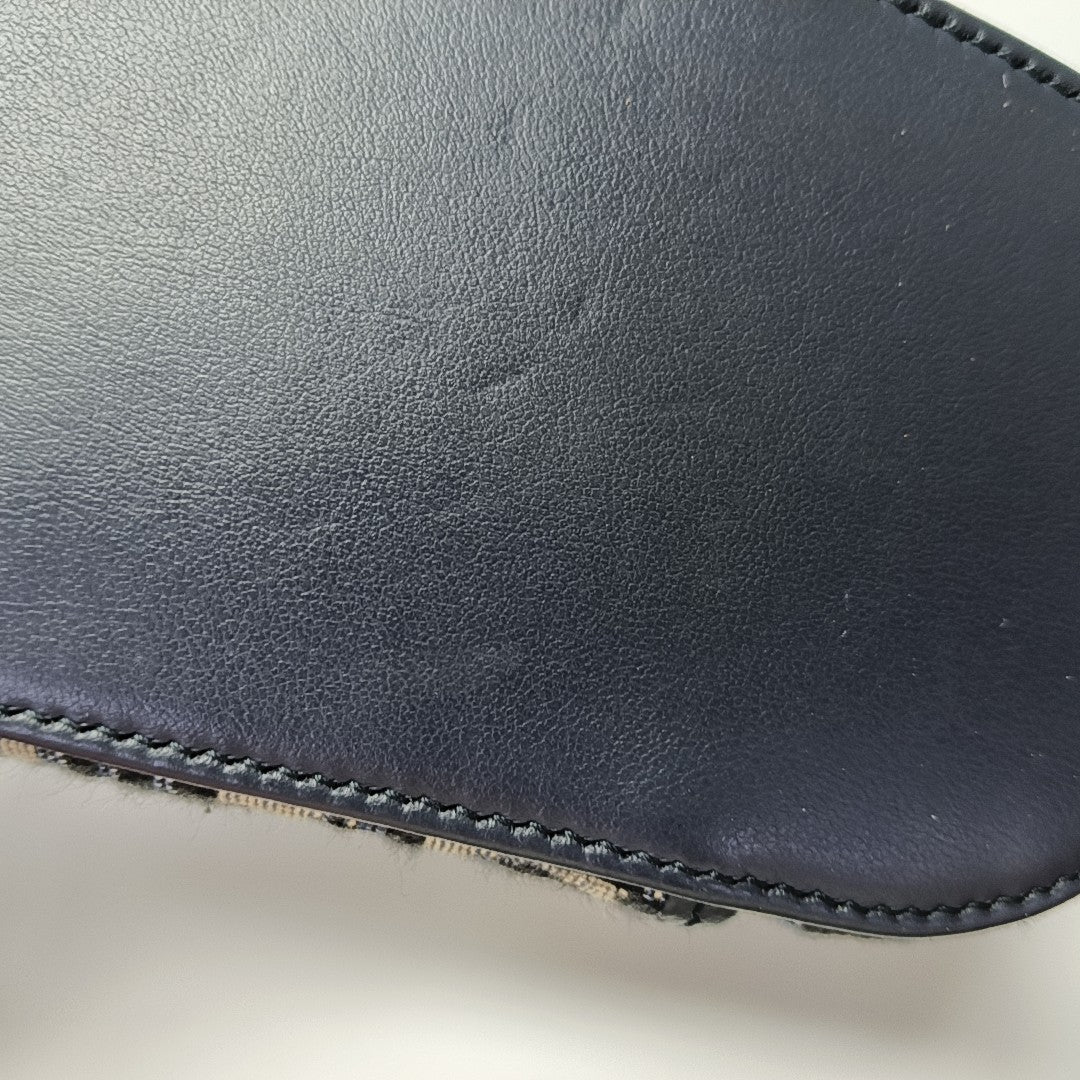 30 Montaigne Mini Oblique Canvas Blue
