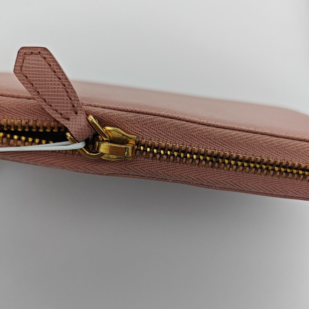 Saffiano Calfskin Wallet Pink