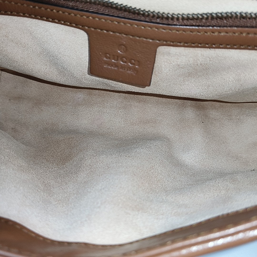 GG Marmont Medium Quilted Calfskin Brown