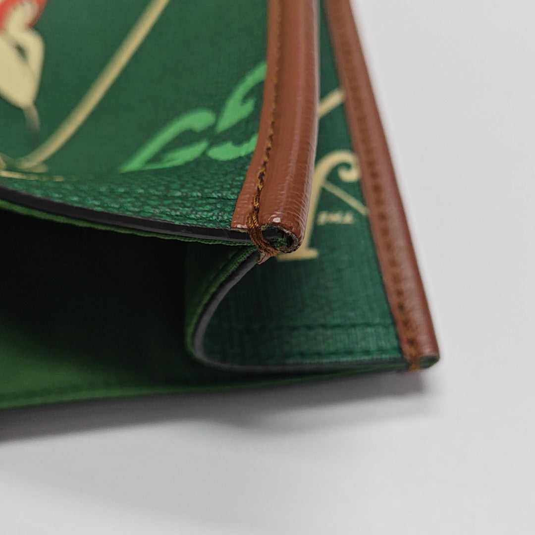 Monogram Coated Canvas Tote Bag Green