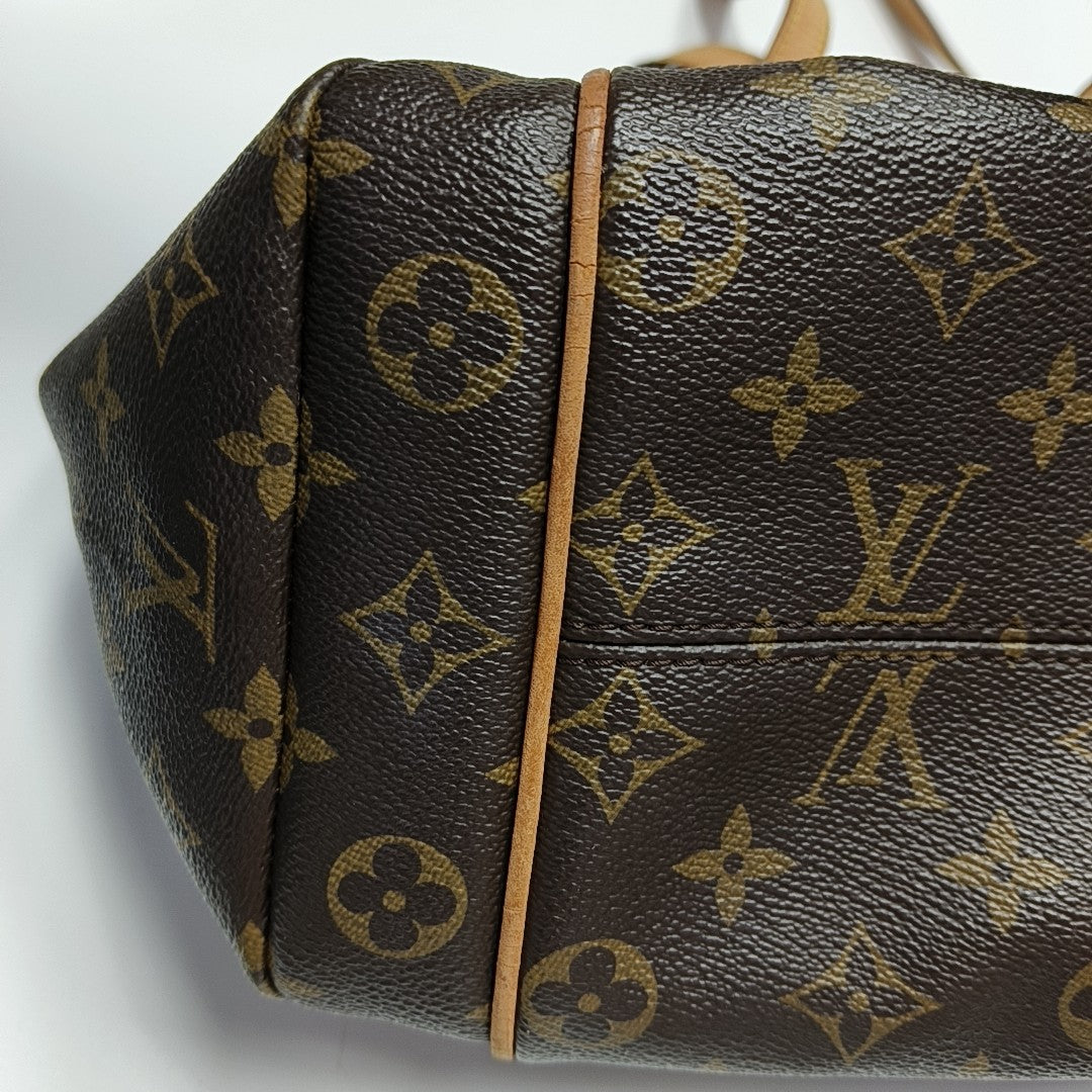 TOTALLY MM Monogram Coated Canvas Brown