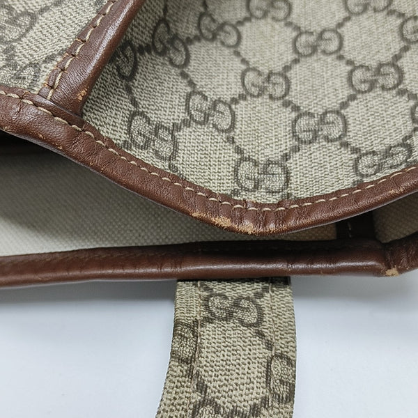 Monogram Coated Canvas Tote Bag Beige