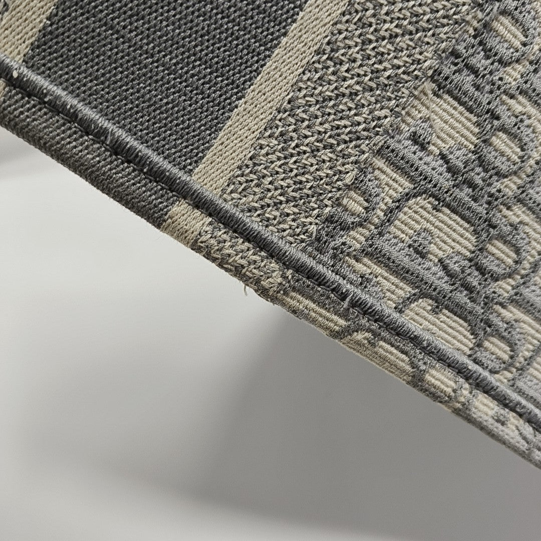 Book Tote Medium Oblique Canvas Gray