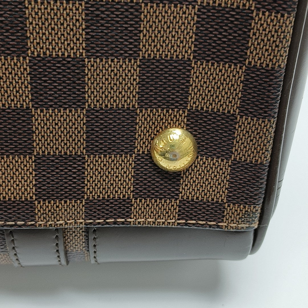 BERKELEY Damier Ebene Coated Canvas Brown