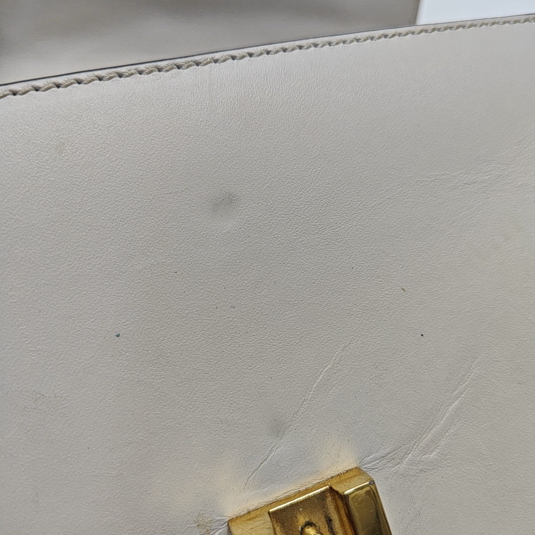 Sylvie Mini Calfskin White