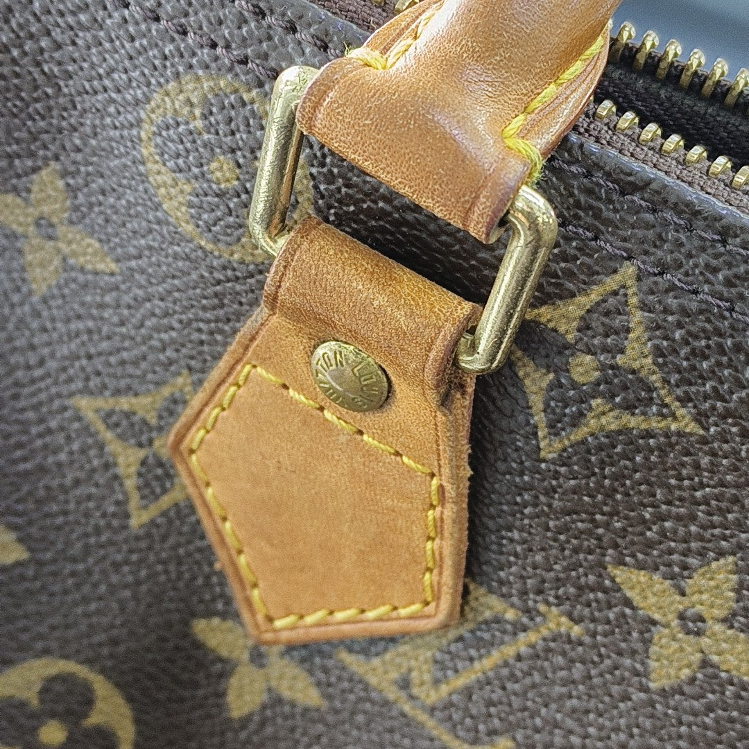 SPEEDY 35 Lona Revestida Monogram Marrón