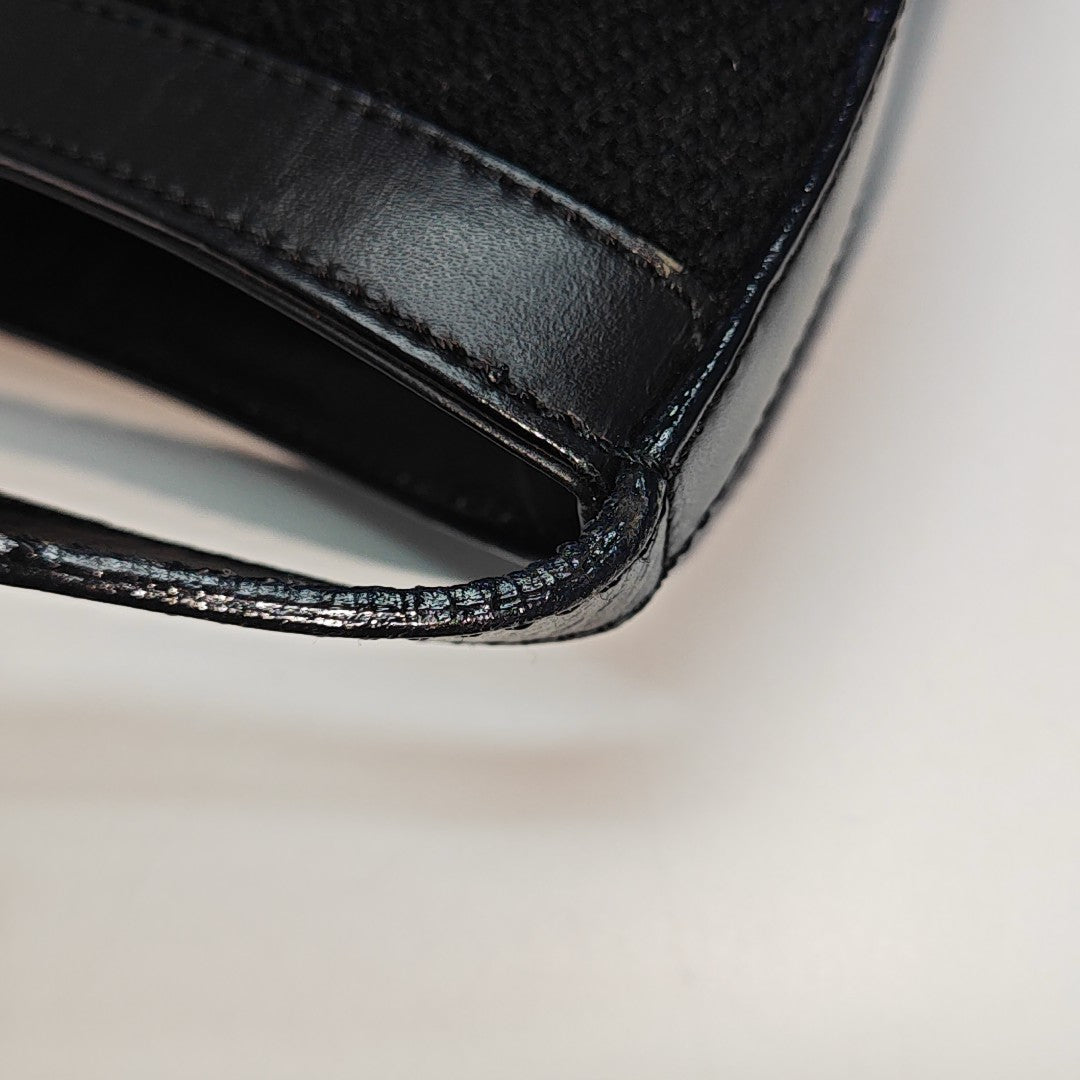 Fabric Shoulder Bag Black