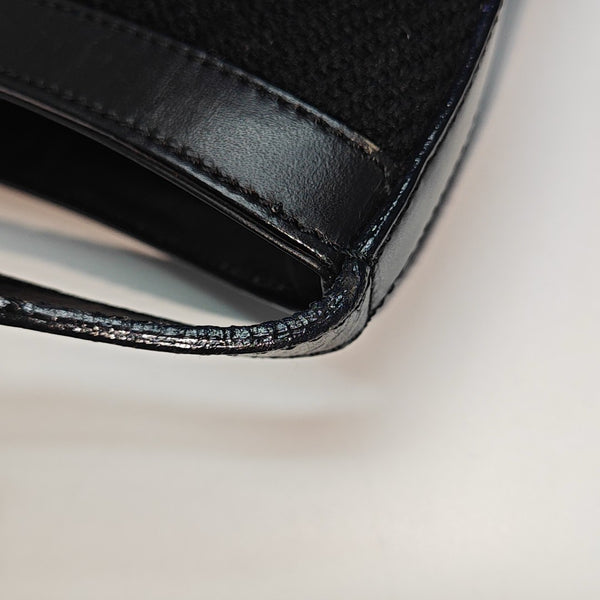 Fabric Shoulder Bag Black