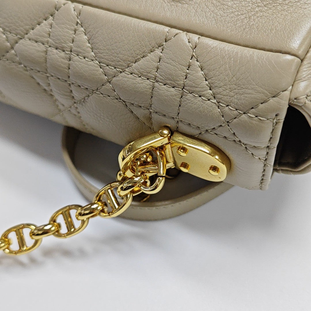 Dior Caro Cannage Calfskin Beige