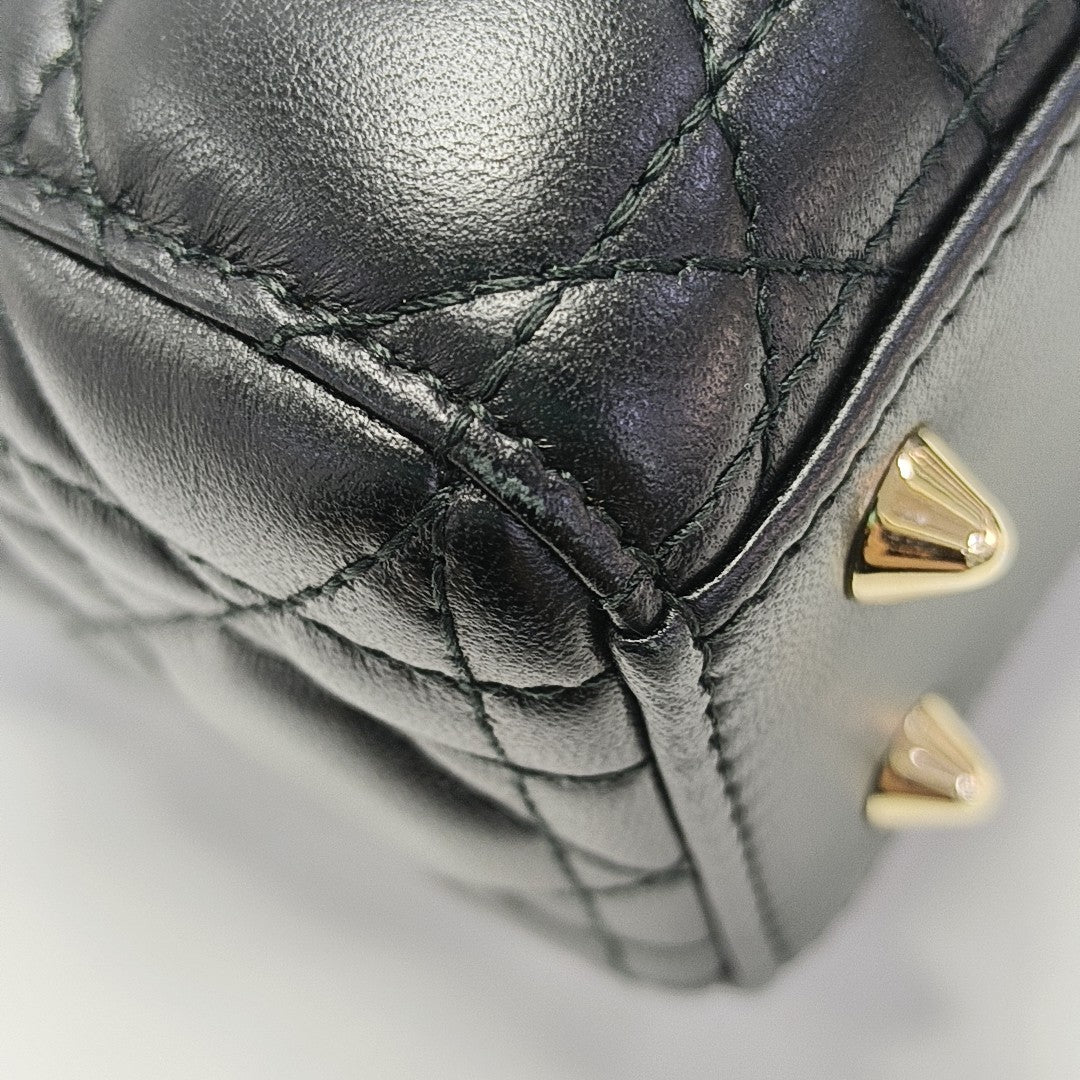 Lady Dior Small Cannage Lambskin Black