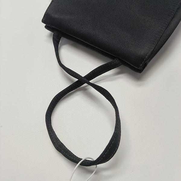 Silk Satin Tote Bag Black