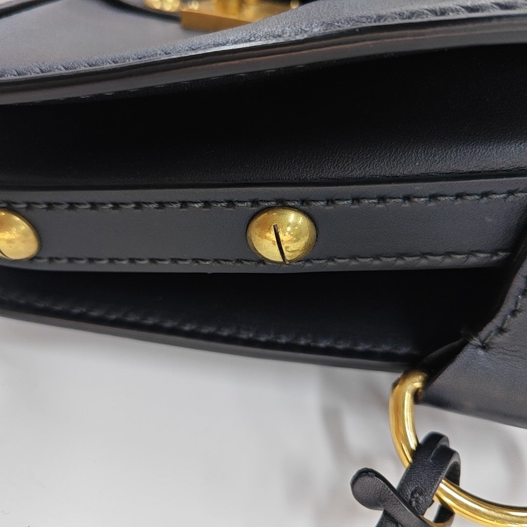Calfskin Shoulder Bag Black