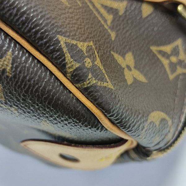 SPEEDY 25 Monogram Coated Canvas Brown