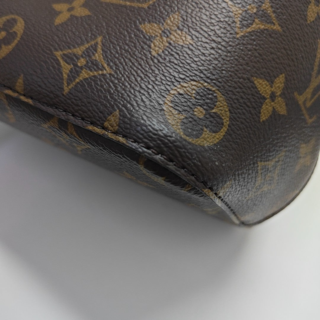 NÉONOÉ MM Monogram Coated Canvas Brown