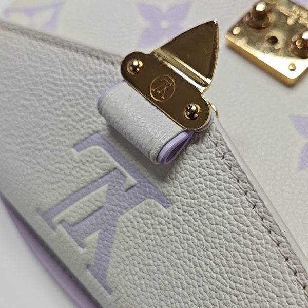MÉTIS EAST WEST Monogram Calfskin White