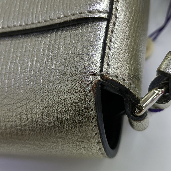 Gancino Calfskin Silver