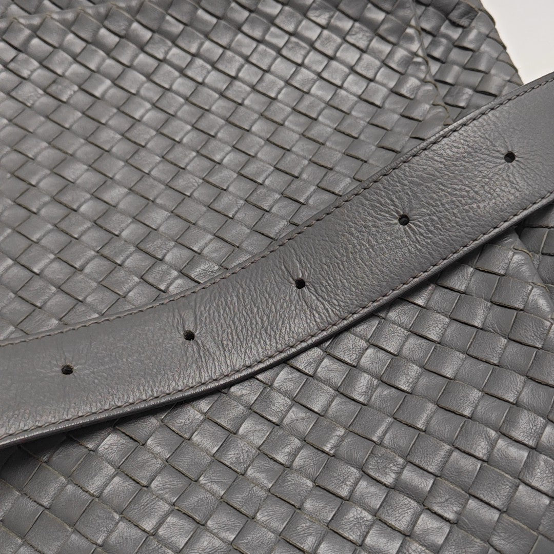 Calfskin Shoulder Bag Gray