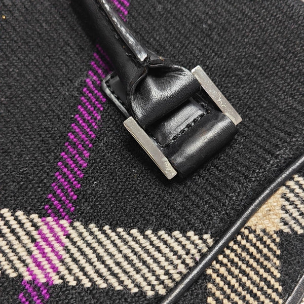 Fabric Top Handle Bag Black
