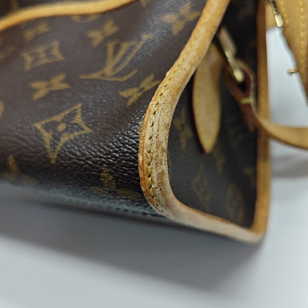 POPINCOURT Monogram Coated Canvas Brown