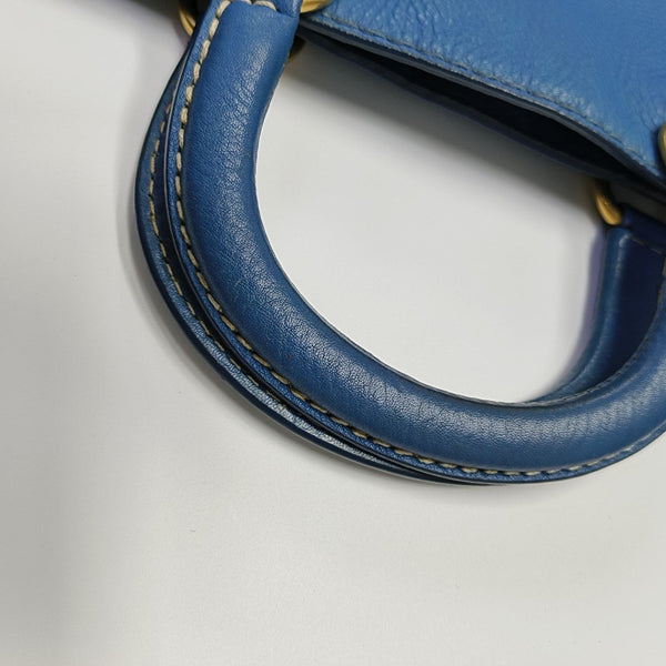 Calfskin Tote Bag Blue