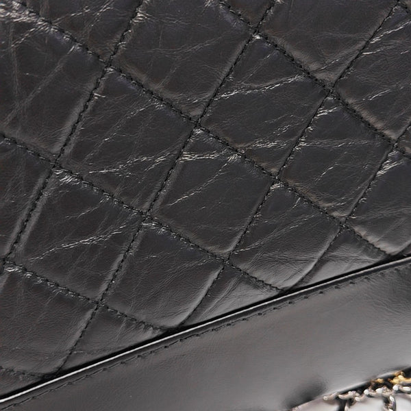 GABRIELLE New Medium Quilted Vintage Calf Black