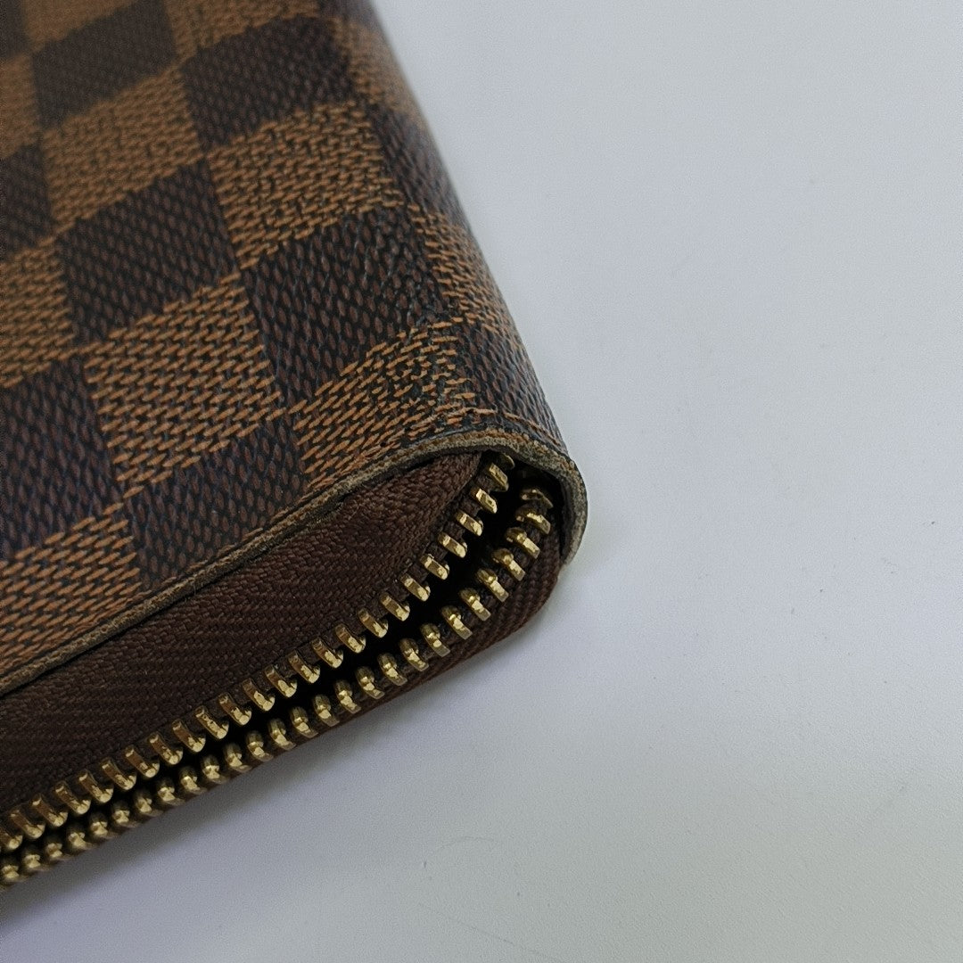INSOLITE Damier Ebene Coated Canvas Brown Wallet