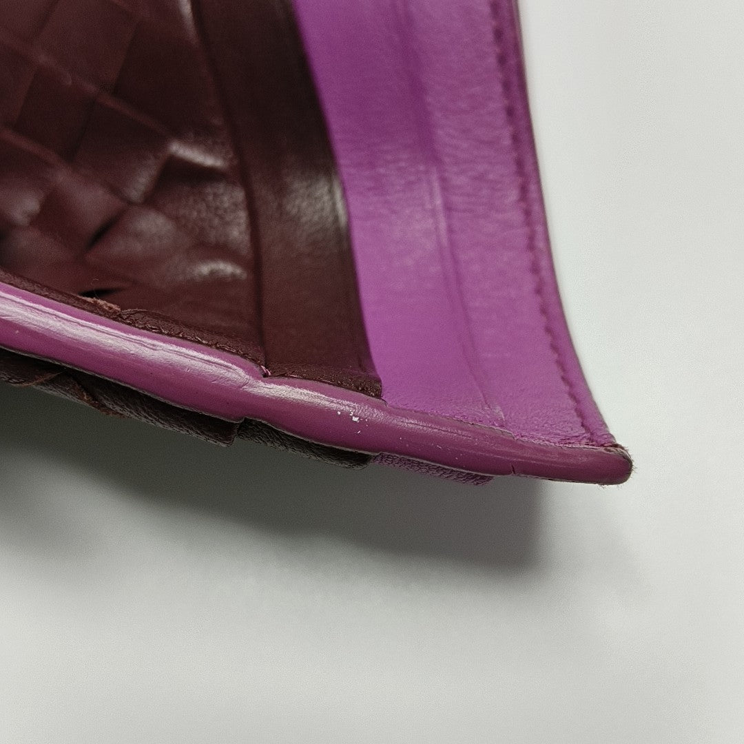 Lambskin Card Holder Red