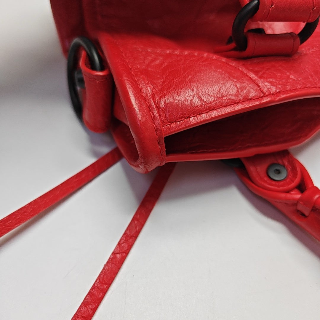 Classic City Mini Lambskin Red