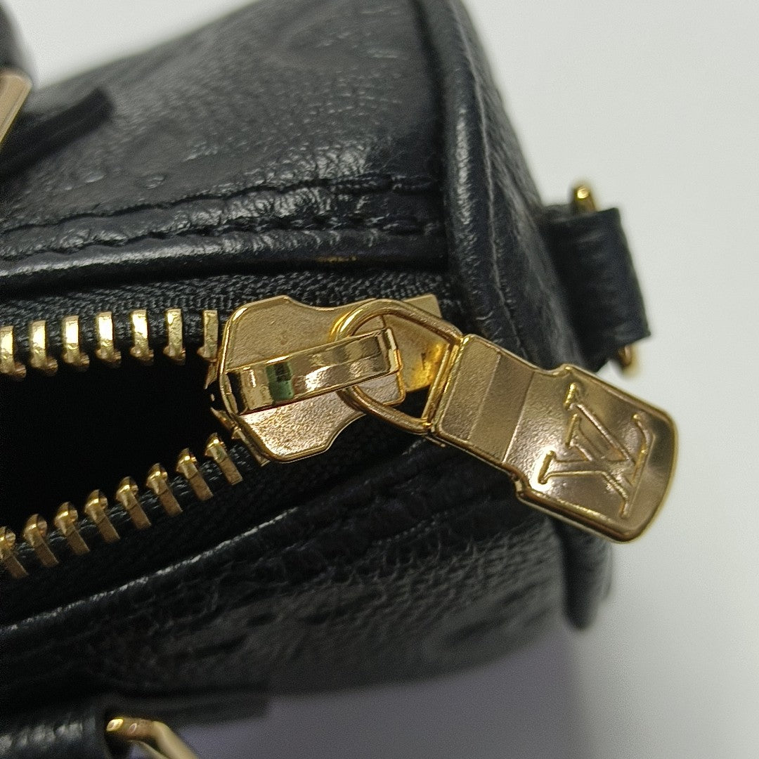 SPEEDY Nano Monogram Calfskin Black