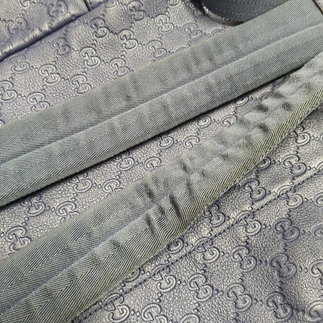 Signature Monogram Calfskin Blue
