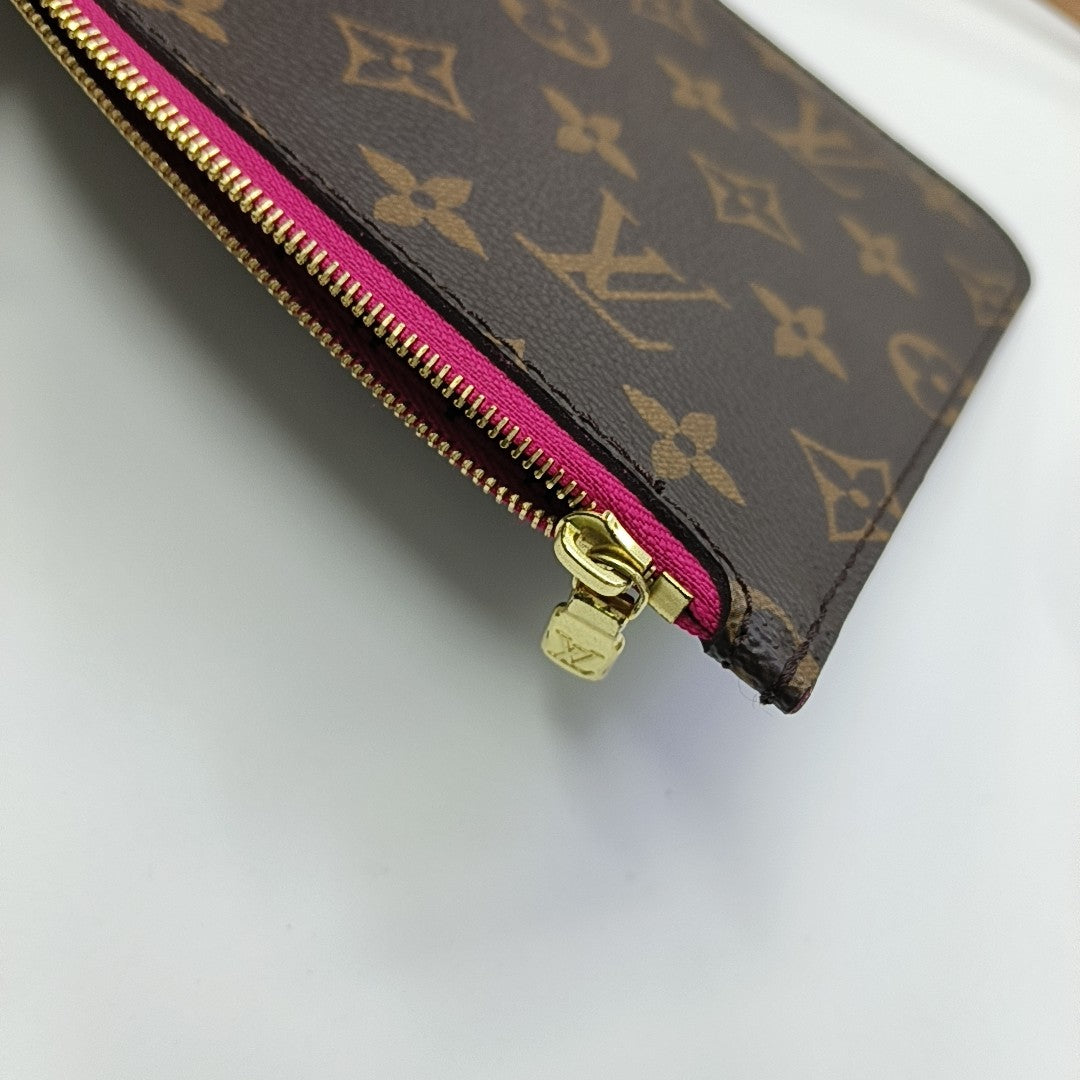 NEVERFULL GM Monogram Coated Canvas Brown