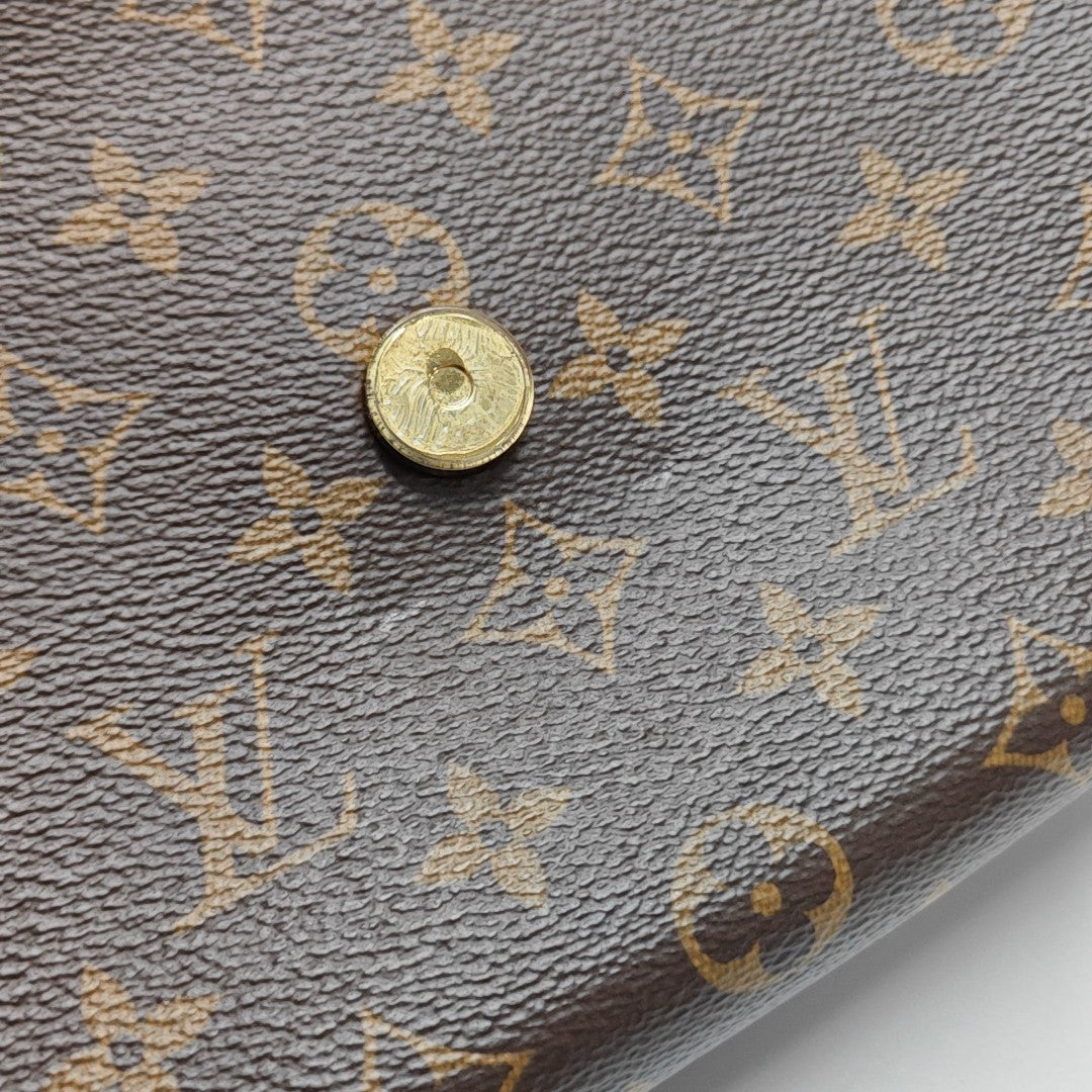 LOCKY BB Monogram Coated Canvas Brown