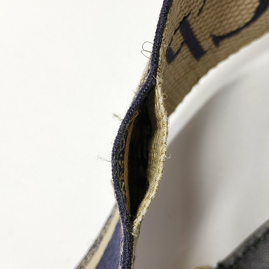 Saddle Mini Oblique Canvas Blue
