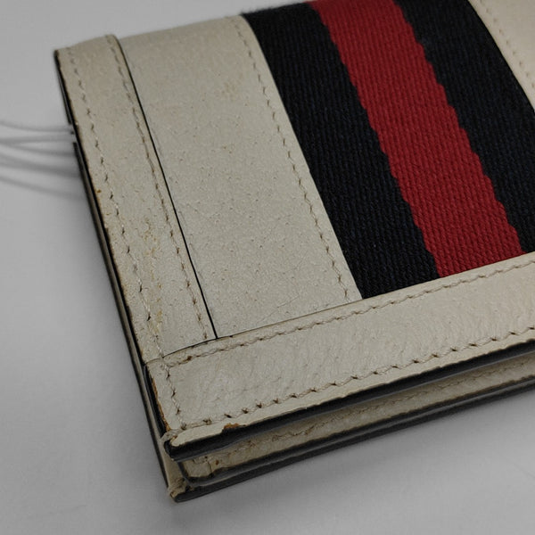 Ophidia Mini Calfskin White Wallet
