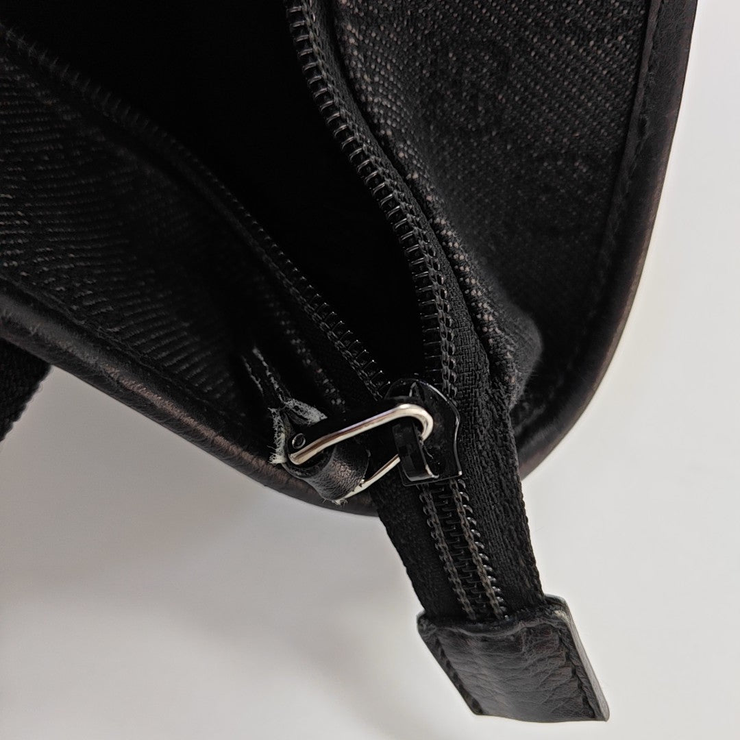 Monogram Canvas Tote Bag Black