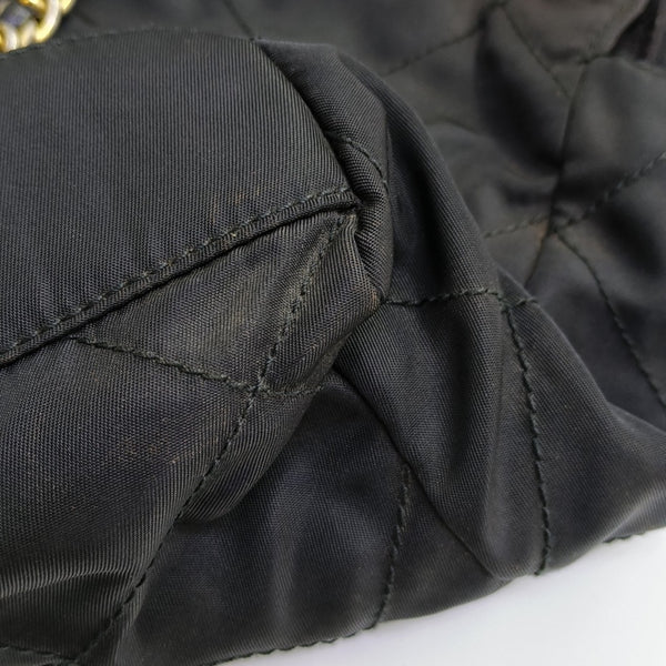 Nylon Quilted Nylon Black