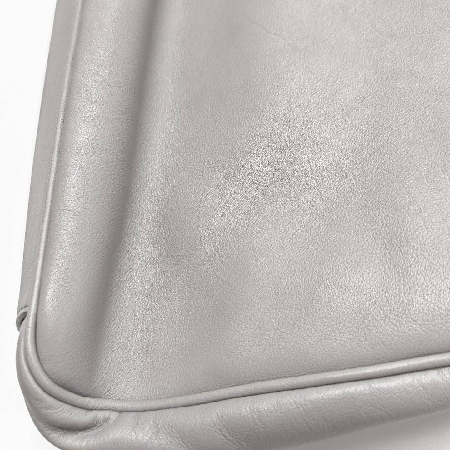 Calfskin Shoulder Bag Gray