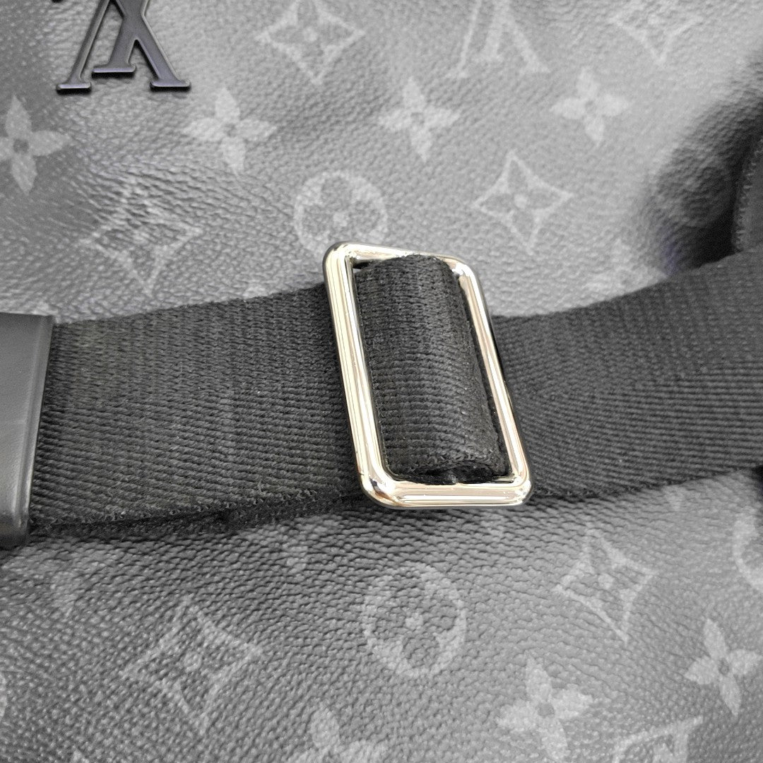 DISTRICT PM Monogram Coated Canvas Black
