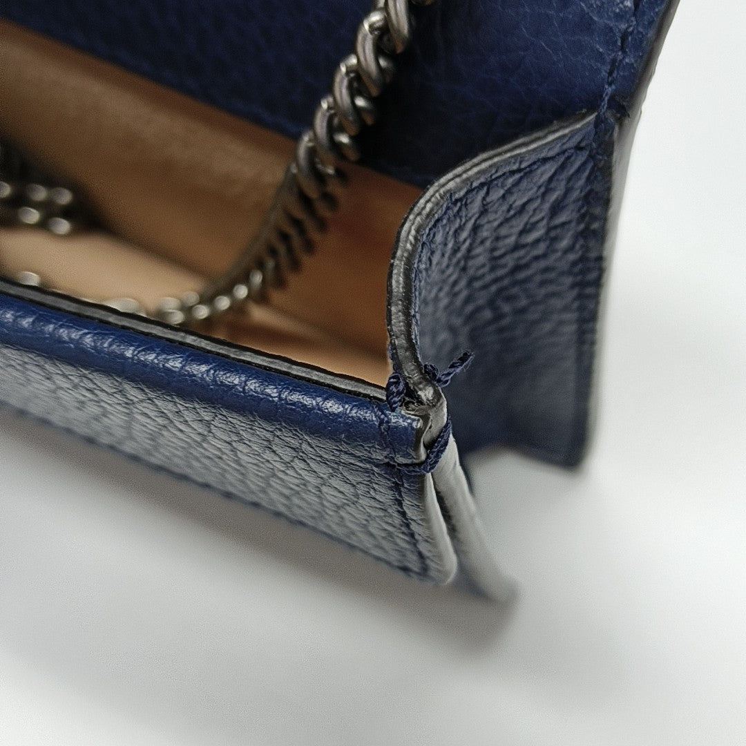 Dionysus Super Mini Calfskin Blue