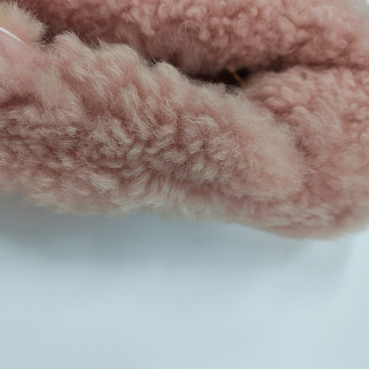 Fur Top Handle Bag Pink