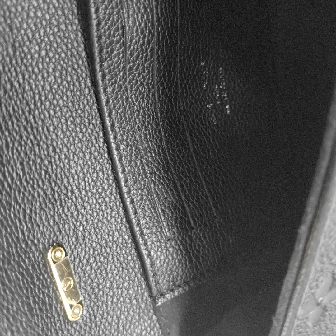 MADELEINE Nano Monogram Calfskin Black