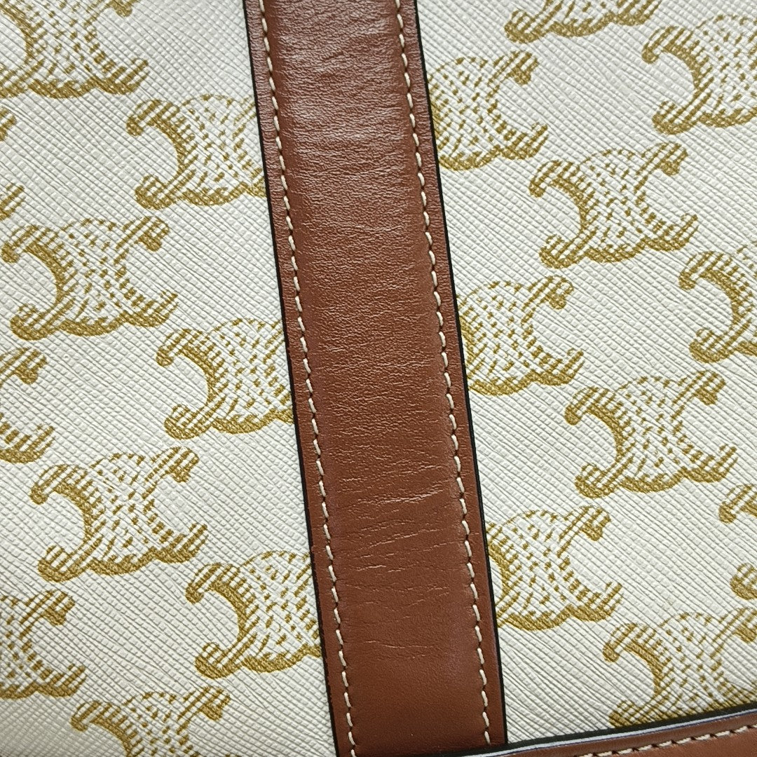 TRIOMPHE CANVAS Small Coated Canvas Beige