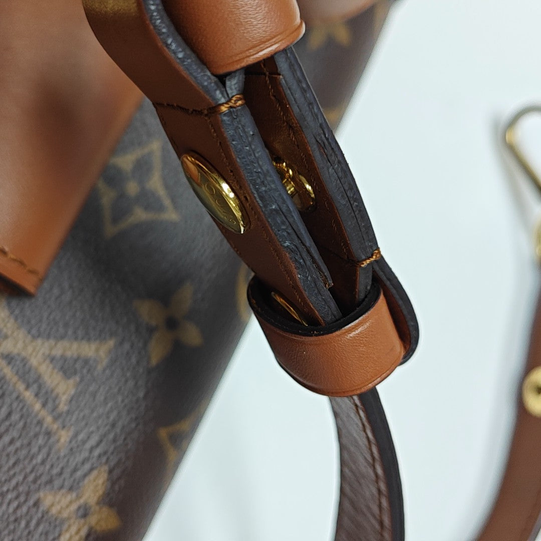 DAUPHINE Mini Monogram Coated Canvas Brown