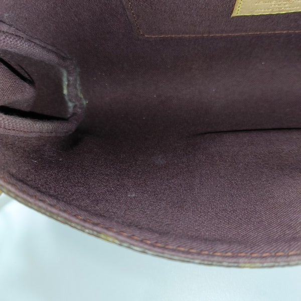 FAVORITE MM Monogram Coated Canvas Brown