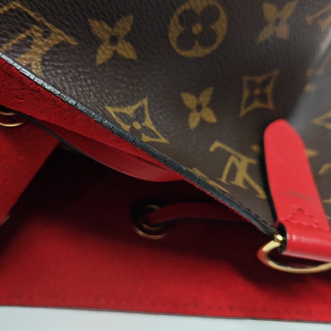 NÉONOÉ MM Monogram Coated Canvas Brown