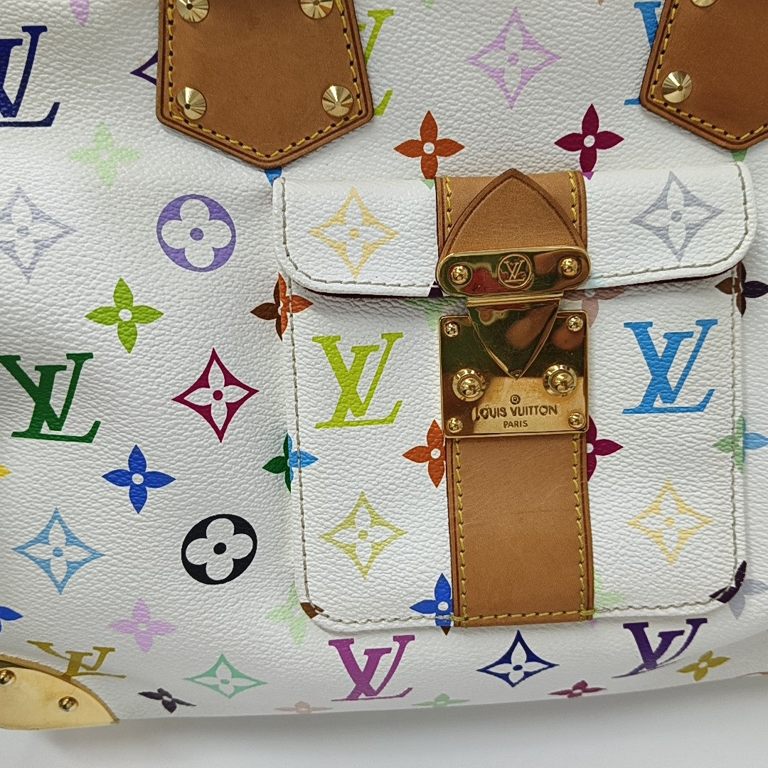 LV × TM SPEEDY 30 Monogram Coated Canvas White
