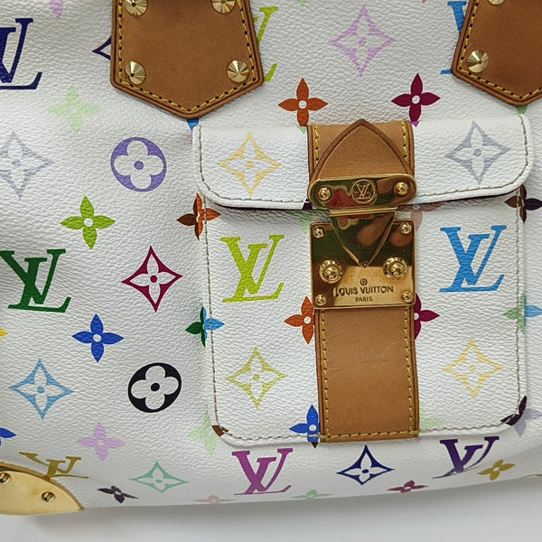 LV × TM SPEEDY 30 Monogram Coated Canvas White