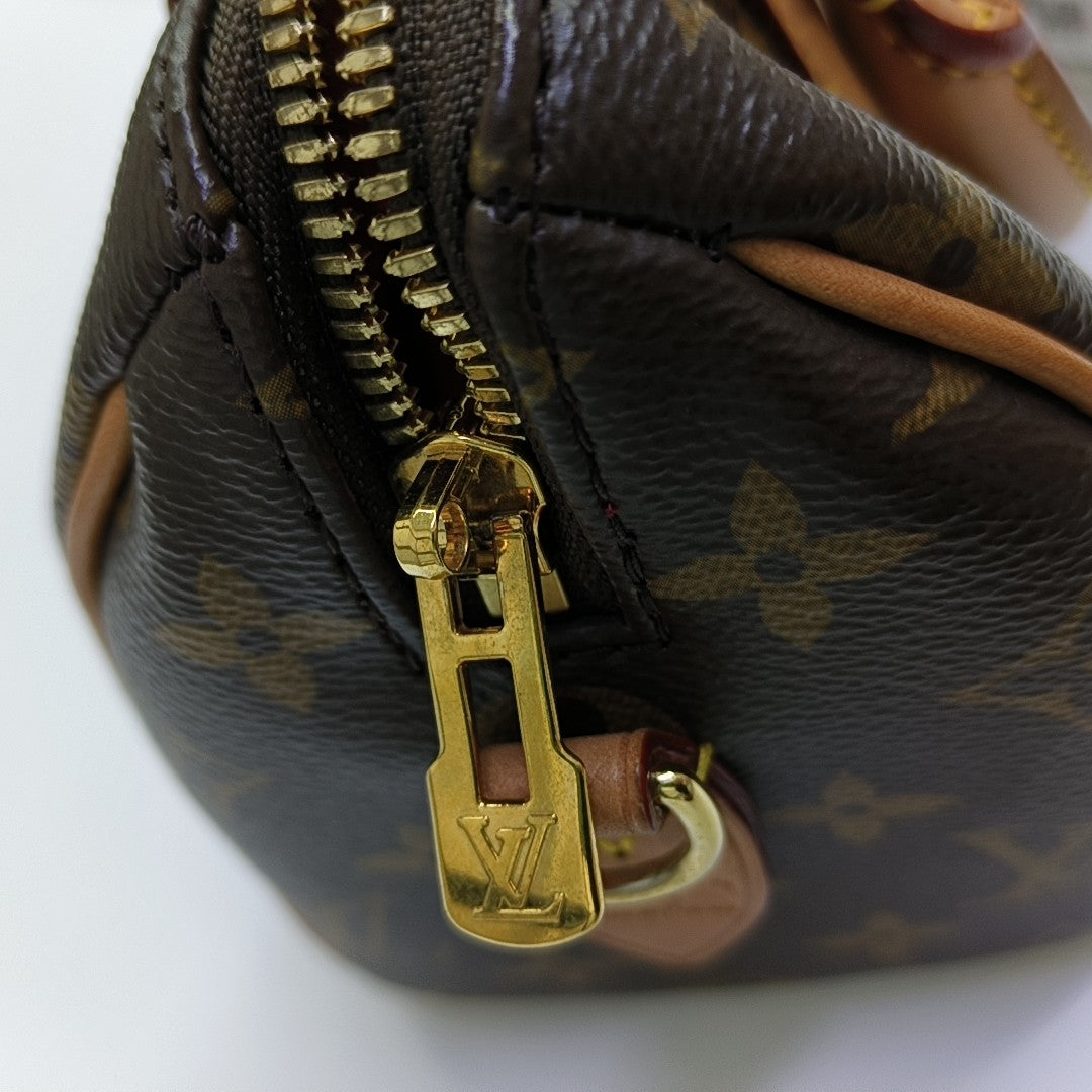 SPEEDY 20 Monogram Coated Canvas Brown